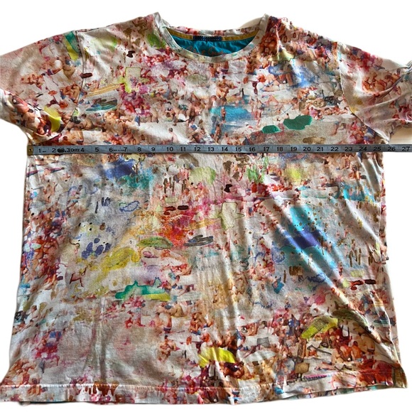 Robert Graham impressionist art graphic T-shirt 2XL XXL abstract AOP tee shirt - Picture 5 of 7